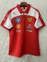 F1 Ferrari Red polo  Short Sleeve Racing Suit 2026