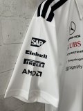 F1 Mercedes-Benz POLO  White Short Sleeve Racing Suit 2026