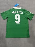 Retro Mexico Home #9 1:1 Quality Soccer Jersey  1986