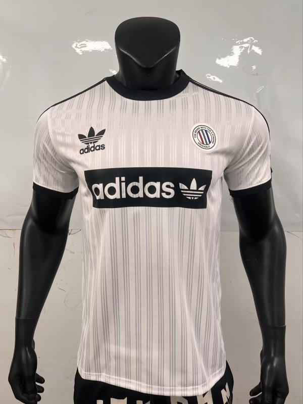 Adidas Clover Oasis  T-shirt  White Fans 1:1 Quality Soccer Jersey  25-26