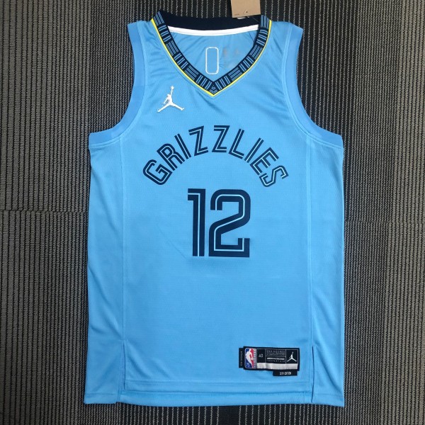 Memphis Grizzlies  Blue #12 MORANT 1:1 Quality NBA Jerseys  75 Year