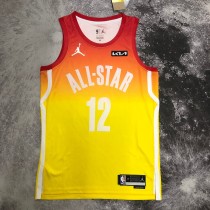 Memphis Grizzlies ALL-STAR Yellow #12 MORANT 1:1 Quality NBA Jerseys 2023