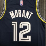 Memphis Grizzlies  City Edition Black #12 MORANT 1:1 Quality NBA Jerseys  2022