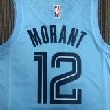 Memphis Grizzlies  Blue #12 MORANT 1:1 Quality NBA Jerseys  75 Year
