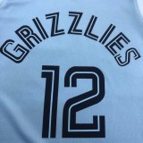 Memphis Grizzlies  Blue #12 MORANT 1:1 Quality NBA Jerseys 2021
