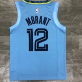 Memphis Grizzlies  Blue #12 MORANT 1:1 Quality NBA Jerseys 2021