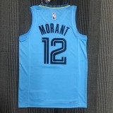 Memphis Grizzlies  Blue #12 MORANT 1:1 Quality NBA Jerseys  75 Year