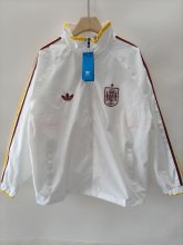 Spain Windbreaker Sets With pants  White 1:1 Quality Soccer Jersey  26-27 (2026)