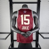 Denver Nuggets ALL-STAR Red #15 JOKIC 1:1 Quality NBA  Season Jerseys 2024