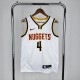 Denver Nuggets White #4 WESTBROOK 1:1 Quality NBA  Season Jerseys