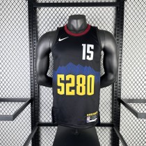 Denver Nuggets Black City Edition  #15 JOKIC 1:1 Quality NBA  Season Jerseys 2024