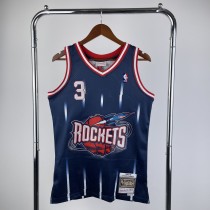 Houston Rockets Retro  Blue #3 FRANCIS 1:1 Quality NBA  Season Jerseys 1996-1997