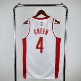 Houston Rockets Home White #4 GREEN 1:1 Quality NBA  Season Jerseys 2023