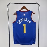 Denver Nuggets Blue #1 PORTER JR. 1:1 Quality NBA  Season Jerseys 2021
