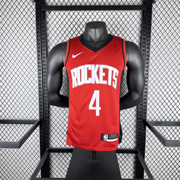 Houston Rockets Away  Red #4 GREEN 1:1 Quality NBA  Season Jerseys 2023