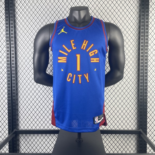 Denver Nuggets Blue #1 PORTER JR. 1:1 Quality NBA  Season Jerseys 2023