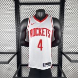 Houston Rockets Home White #4 GREEN 1:1 Quality NBA  Season Jerseys 2023