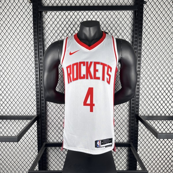 Houston Rockets Home White #4 GREEN 1:1 Quality NBA  Season Jerseys 2023