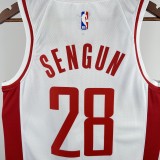 Houston Rockets Home White #28 SENGUN 1:1 Quality NBA  Season Jerseys 2023