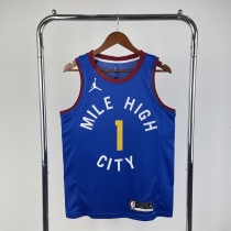 Denver Nuggets Blue #1 PORTER JR. 1:1 Quality NBA  Season Jerseys 2021