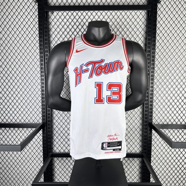 Houston Rockets City Edition  White #13 HARDEN 1:1 Quality NBA  Season Jerseys 2026