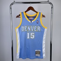 Denver Nuggets Retro Blue #15 ANTHONY 1:1 Quality NBA  Season Jerseys 2003-2004