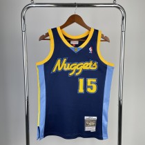 Denver Nuggets Retro Dark Blue #15 ANTHONY 1:1 Quality NBA  Season Jerseys 2006-2007