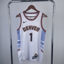 Denver Nuggets  City Edition White #1 PORTER JR. 1:1 Quality NBA  Season Jerseys 2023