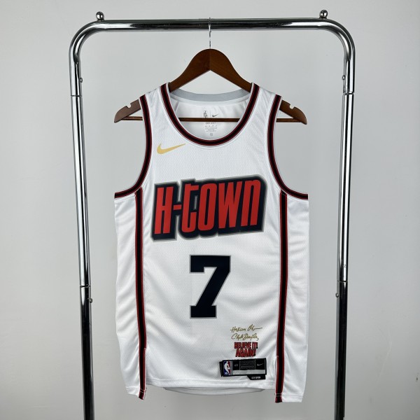 Houston Rockets  City Edition White #7 DURANT 1:1 Quality NBA  Season Jerseys 2025