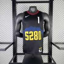 Denver Nuggets Black City Edition  #1 PORTER JR. 1:1 Quality NBA  Season Jerseys 2024