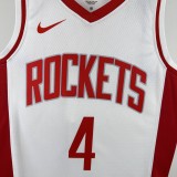 Houston Rockets Home White #4 GREEN 1:1 Quality NBA  Season Jerseys 2023