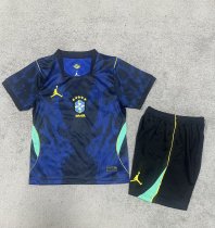 Brazil away Kids   Fans 1:1 Quality Soccer Jersey  26-27 (2026)