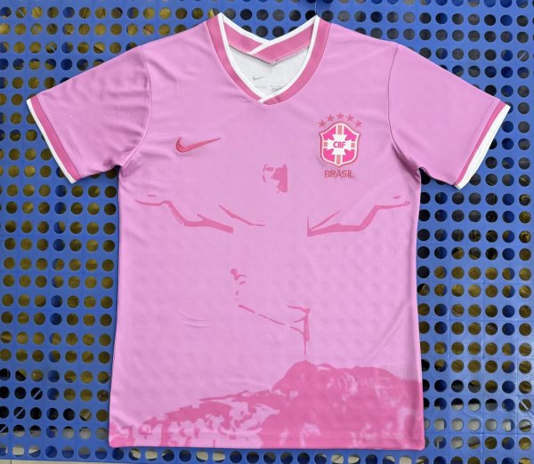 Brazil Special Edition Fans Pink 1:1 Quality Soccer Jersey  26-27 (2026)