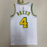 Houston Rockets Retro White #4 GREEN 1:1 Quality NBA  Season Jerseys 2023