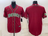 MLB mexico Red   1:1 Quality Baseball  Jerseys  World Cup
