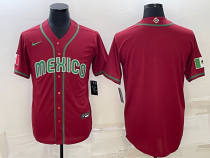 MLB mexico Red   1:1 Quality Baseball  Jerseys  World Cup