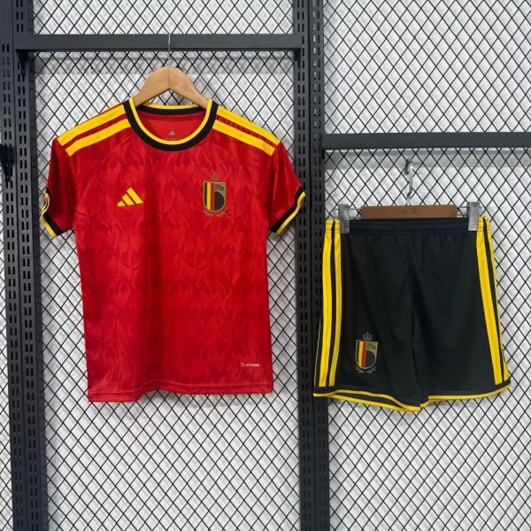 Belgium Home  Kids 1:1 Quality Soccer Jersey  26-27（2026）