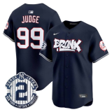 MLB BRONX Blue #99 JUDGE 1:1 Quality Baseball  Jerseys
