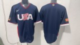 MLB USA Blue 1:1 Quality Baseball  Jerseys  World Cup