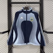 Retro Argentina Windbreaker Blue Black 1:1 Quality Soccer Jersey 26-27 （2026）