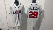 MLB USA White #29 RALEIGH 1:1 Quality Baseball  Jerseys  World Cup