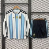 Argentina home Long Kids 1:1 Quality Soccer Jersey 26-27（2026）