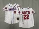 MLB Dominicana fans white baseball  Jerseys  2025