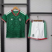 Mexico home Kids   1:1 Quality Soccer Jersey 26-27 (2026)