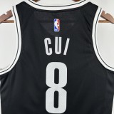 Brooklyn Nets  Black #8 CUI 1:1 Quality NBA  Season Jerseys 2023