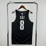Brooklyn Nets  Black #8 CUI 1:1 Quality NBA  Season Jerseys 2023