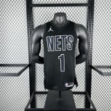 Brooklyn Nets  Black #1 RUSSELL 1:1 Quality NBA  Season Jerseys 2023