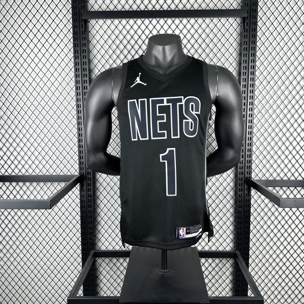 Brooklyn Nets  Black #1 RUSSELL 1:1 Quality NBA  Season Jerseys 2023