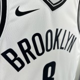 Brooklyn Nets  White #8 CUI 1:1 Quality NBA  Season Jerseys 2023