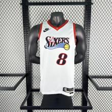 Philadelphia 76ers Retro White #8 GEORGE 1:1 Quality NBA  Season Jerseys 2026